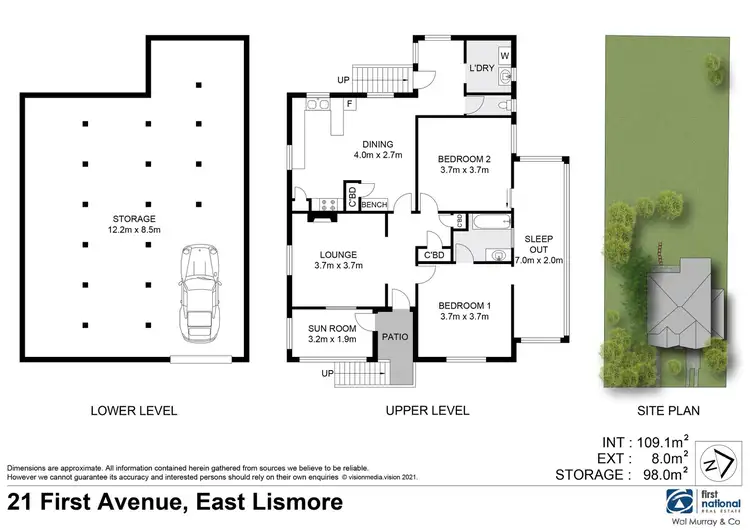 Floorplan of Homely house listing, 21 First Avenue, East Lismore NSW 2480