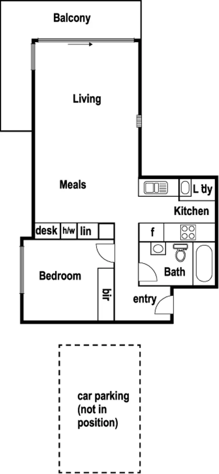 Floorplan of Homely apartment listing, 310/62 Mt Alexander Road, Travancore VIC 3032