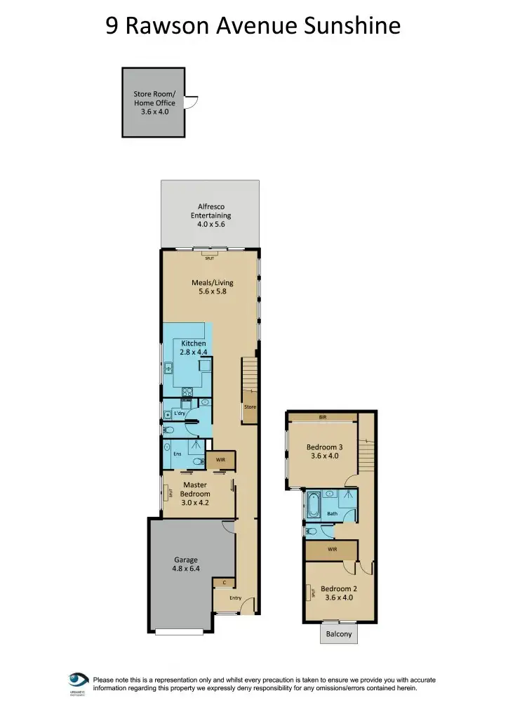 Floorplan of Homely house listing, 9 Rawson Avenue, Sunshine VIC 3020