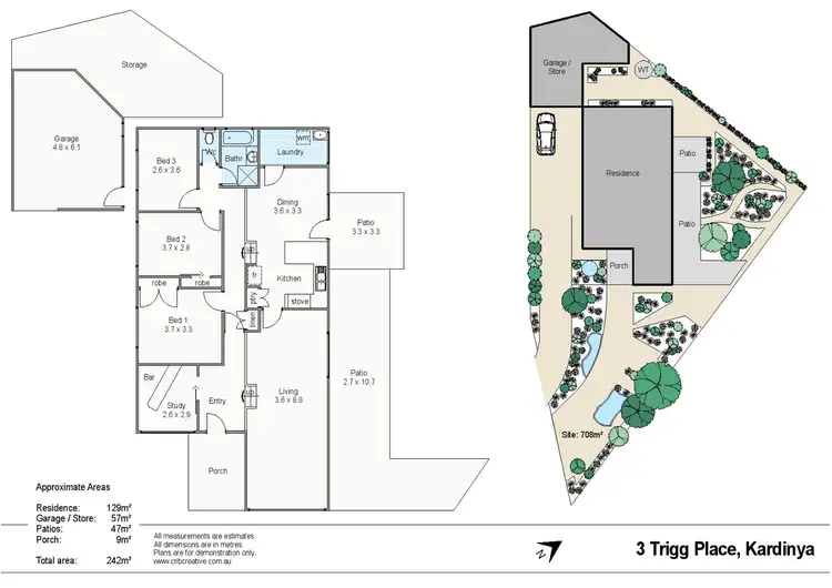 Floorplan of Homely house listing, 3 Trigg Place, Kardinya WA 6163