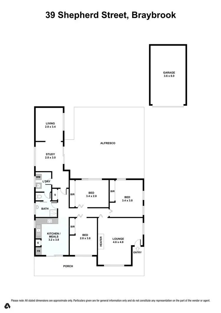 Floorplan of Homely house listing, 39 Shepherd Street, Braybrook VIC 3019
