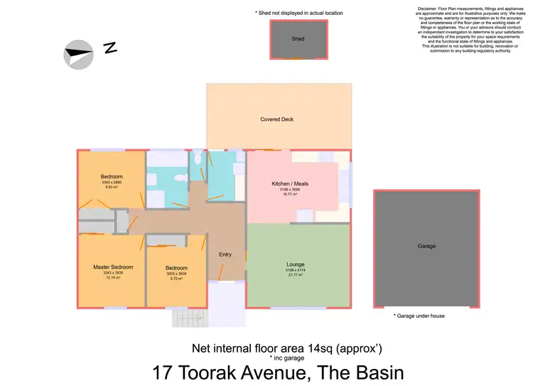 Floorplan of Homely house listing, 17 Toorak Avenue, The Basin VIC 3154