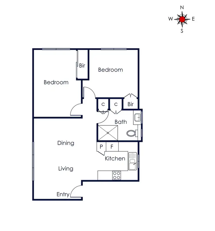 Floorplan of Homely apartment listing, 1/15 Royal Avenue, Essendon North VIC 3041