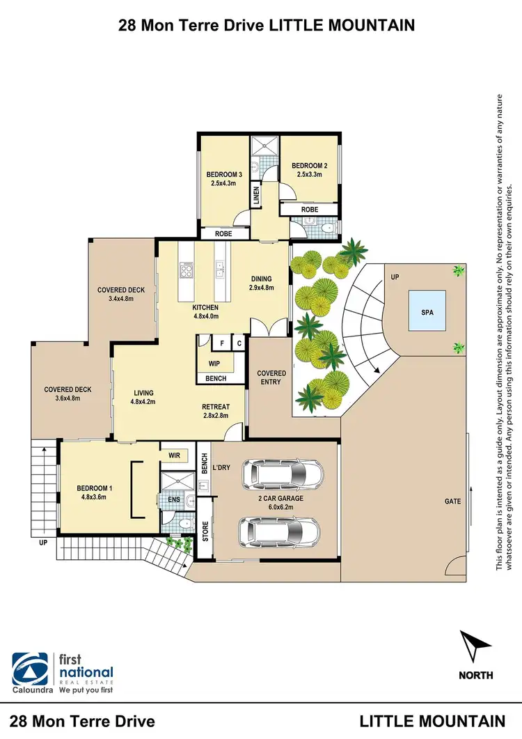 Floorplan of Homely house listing, 28 Mon Terre Drive, Little Mountain QLD 4551