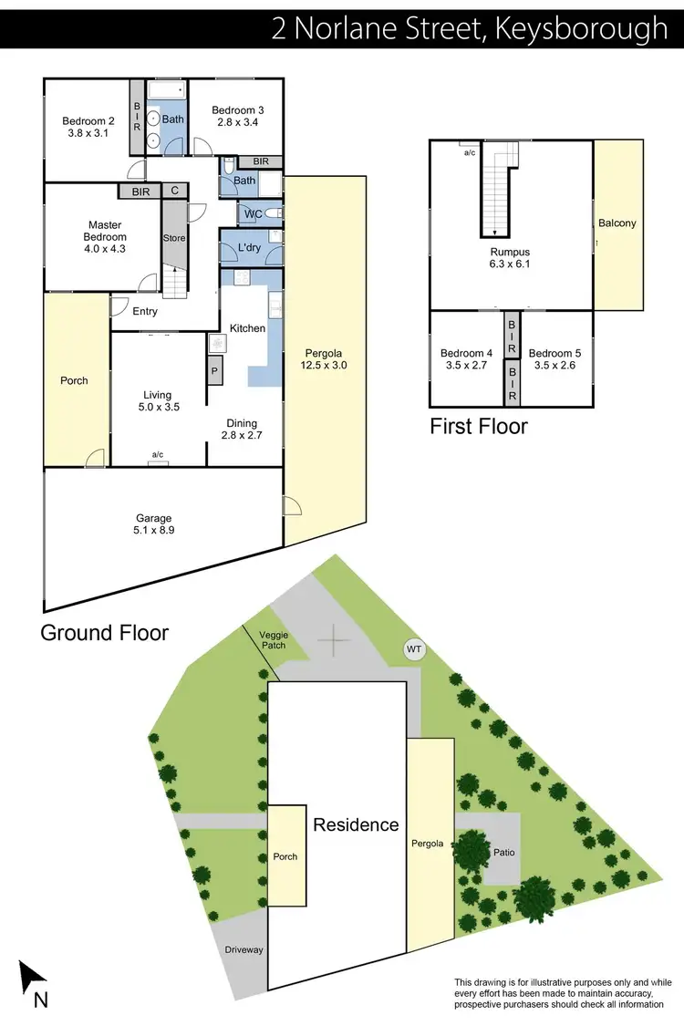 Floorplan of Homely house listing, 2 Norlane Street, Keysborough VIC 3173