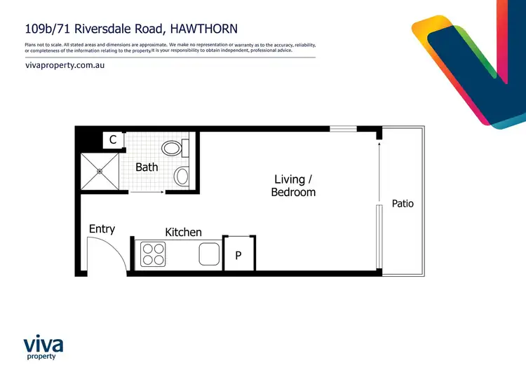 Floorplan of Homely unit listing, 109B/71 Riversdale Road, Hawthorn VIC 3122