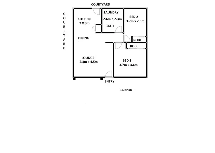 Floorplan of Homely unit listing, 18/5 Palara, Rochedale South QLD 4123