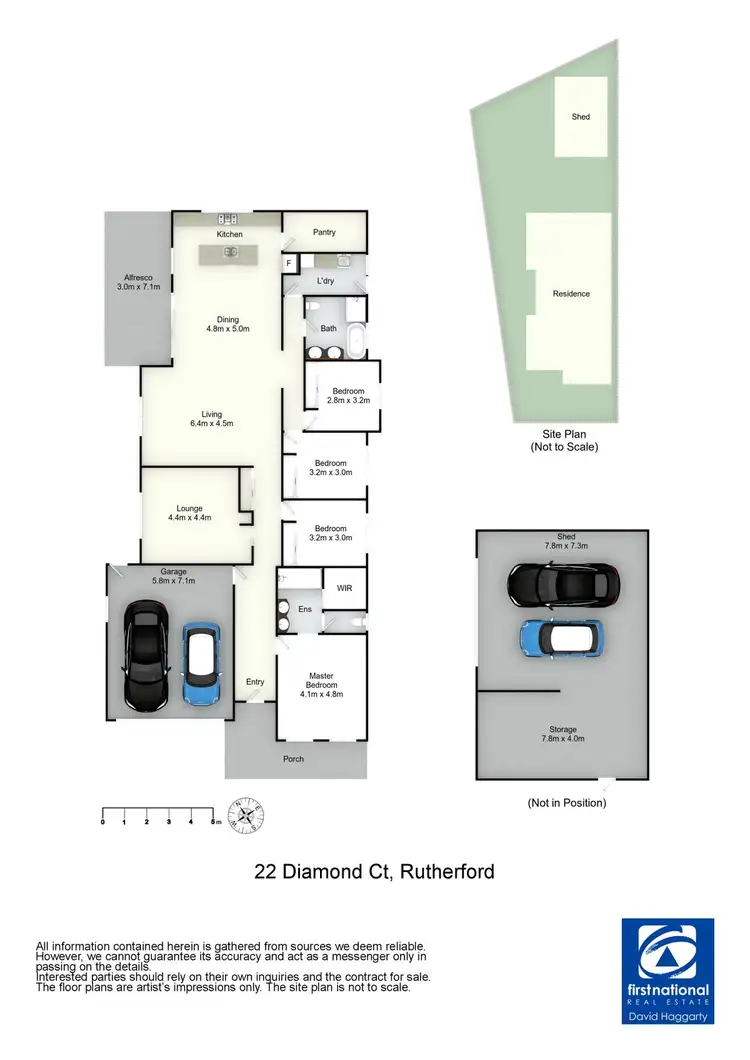 Floorplan of Homely house listing, 22 Diamond Circuit, Rutherford NSW 2320