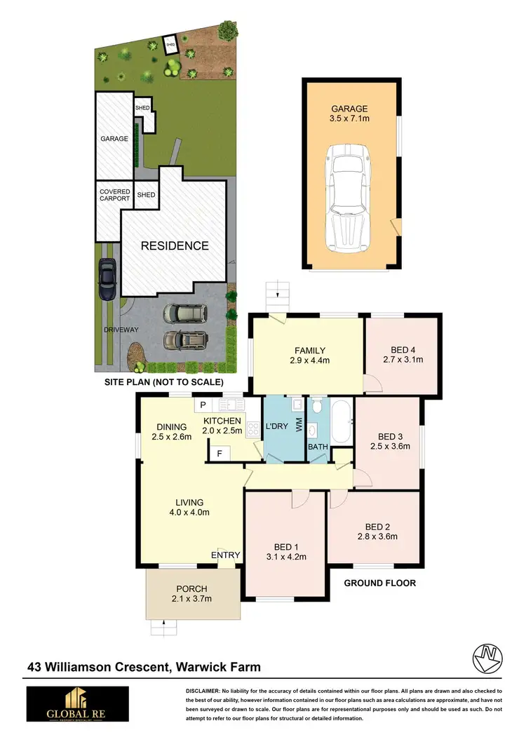 Floorplan of Homely house listing, 43 Williamson Crescent, Warwick Farm NSW 2170