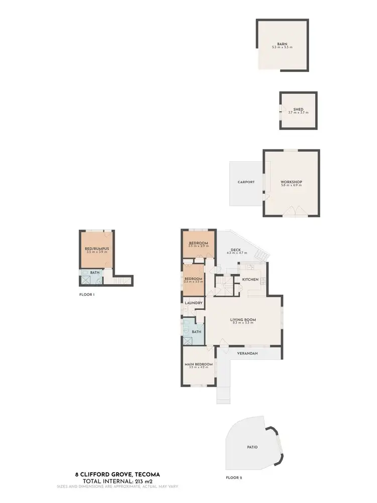 Floorplan of Homely house listing, 8 Clifford Grove, Tecoma VIC 3160