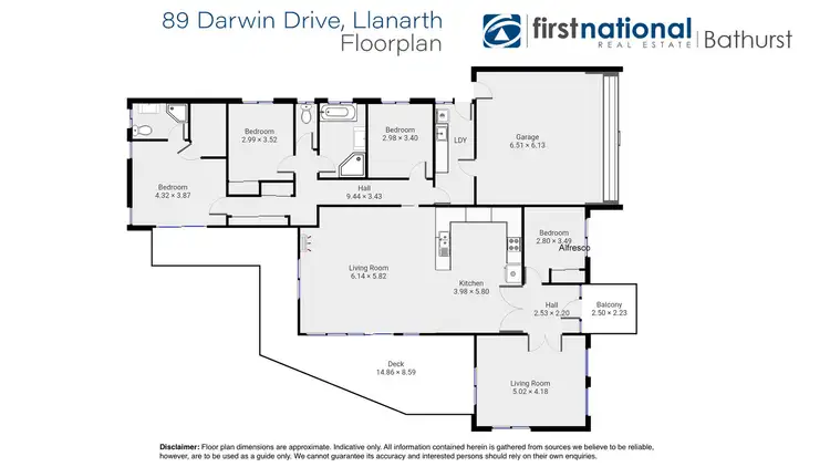 Floorplan of Homely house listing, 89 Darwin Drive, Llanarth NSW 2795