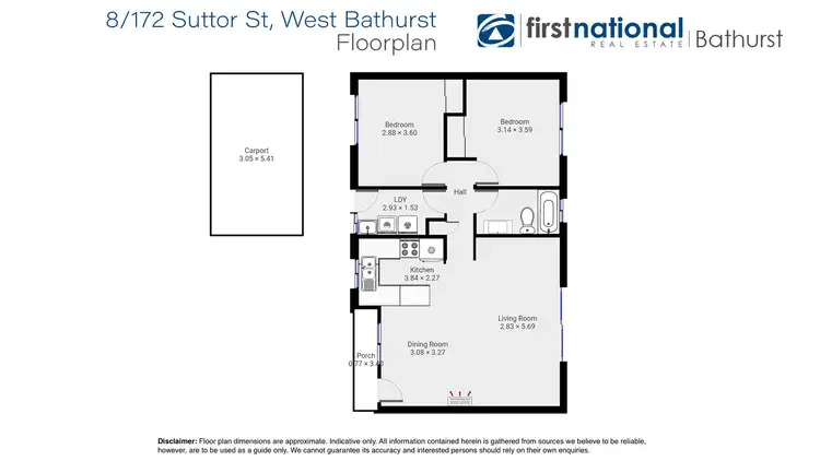 Floorplan of Homely unit listing, 8/172 Suttor Street, Windradyne NSW 2795