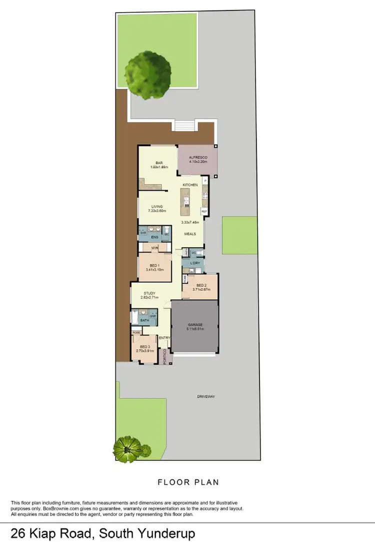 Floorplan of Homely house listing, 26 Kiap Road, South Yunderup WA 6208