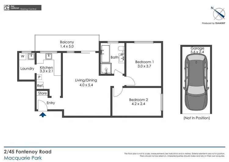 Floorplan of Homely unit listing, 2/45-47 Fontenoy Road, Macquarie Park NSW 2113