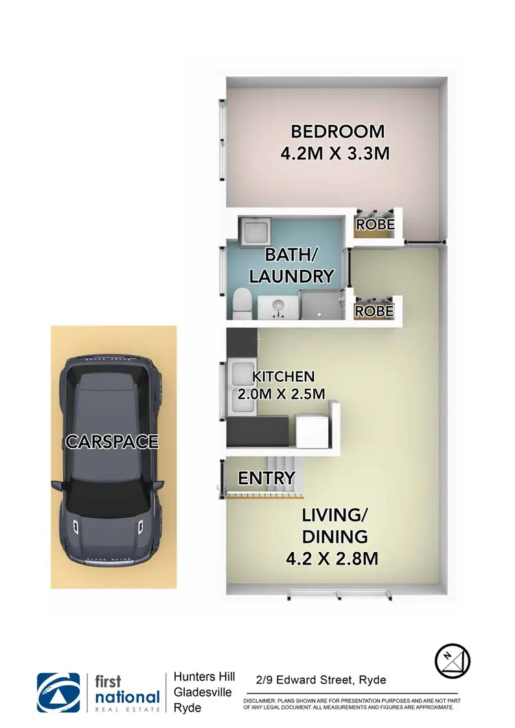 Floorplan of Homely apartment listing, 2/9 Edward Street, Ryde NSW 2112