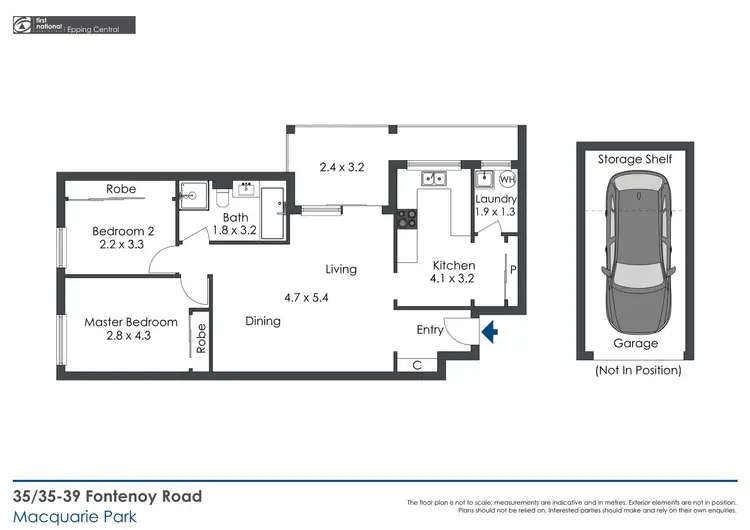 Floorplan of Homely unit listing, 35/35-39 Fontenoy Road, Macquarie Park NSW 2113