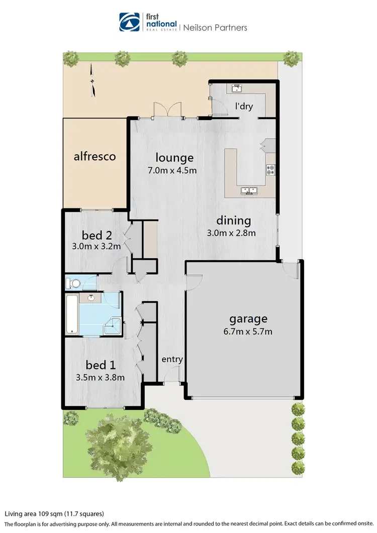 Floorplan of Homely unit listing, 13/1 Malouf Court, Pakenham VIC 3810