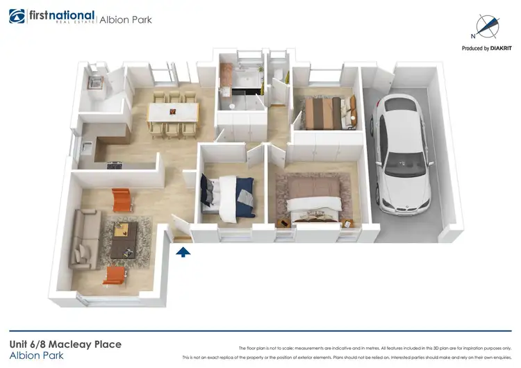 Floorplan of Homely villa listing, 8/6 Macleay place, Albion Park NSW 2527