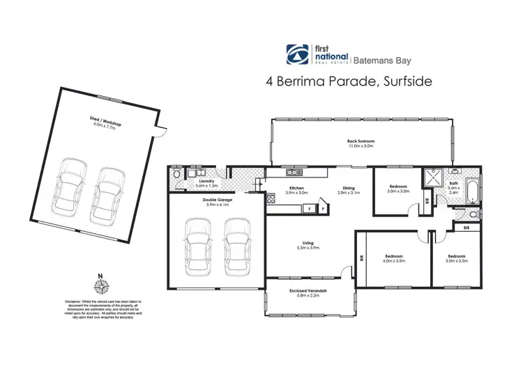 Floorplan of Homely house listing, 4 Berrima Parade, Surfside NSW 2536