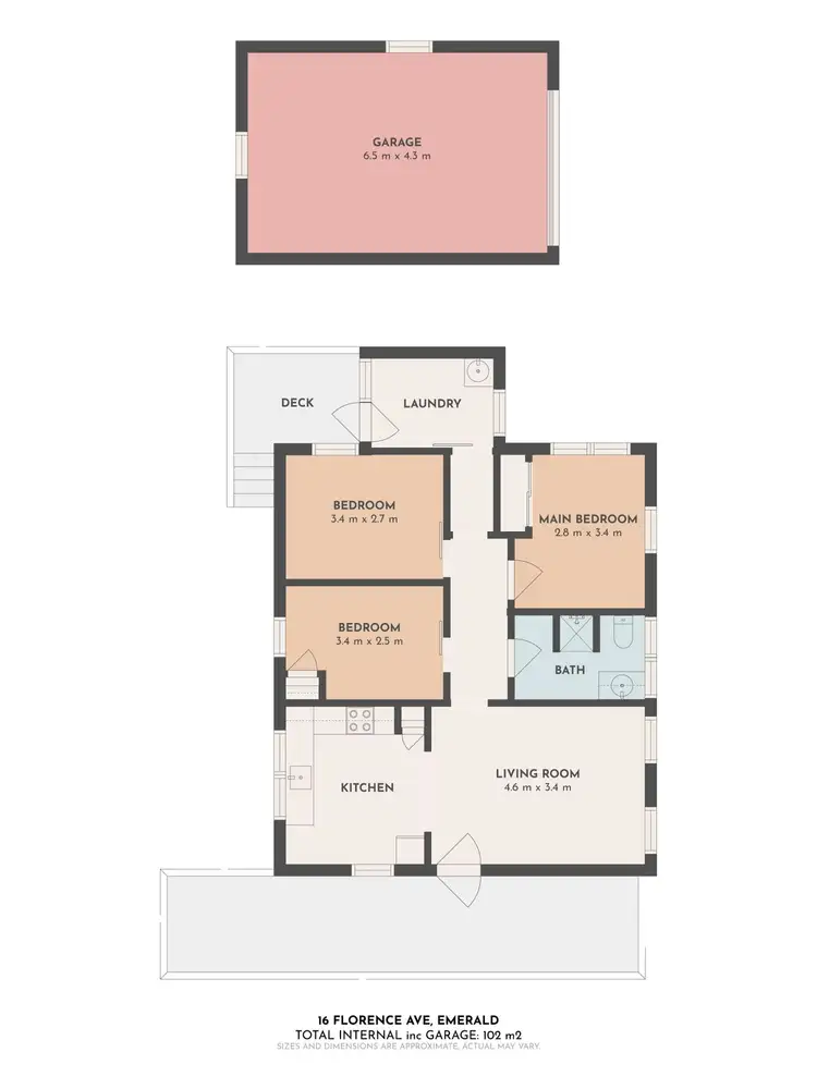 Floorplan of Homely house listing, 16 Florence Avenue, Emerald VIC 3782