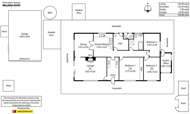 Floorplan of Homely house listing, 78 St Johns Terrace, Willunga South SA 5172