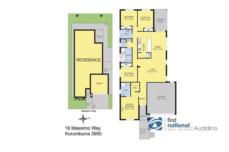 Floorplan of Homely house listing, 16 Massimo Way, Korumburra VIC 3950