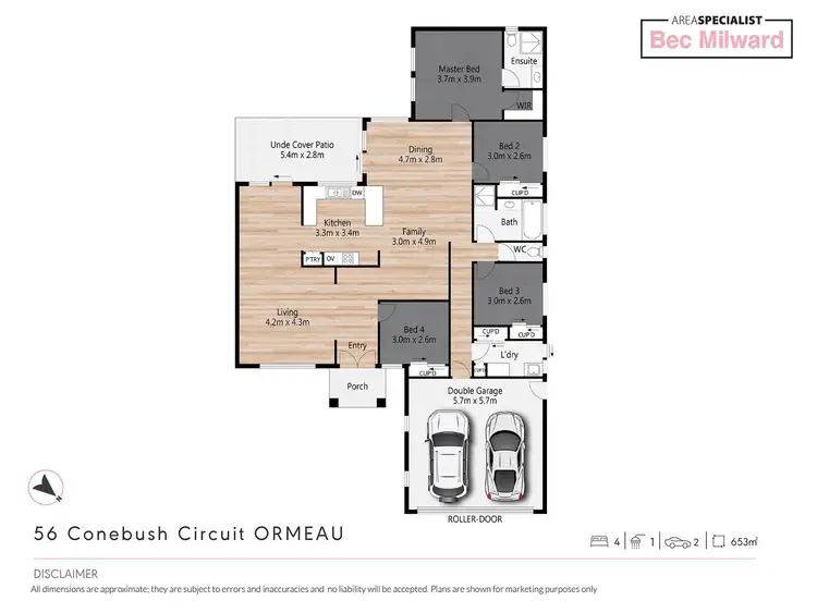 Floorplan of Homely house listing, 65 Conebush Circuit, Ormeau QLD 4208