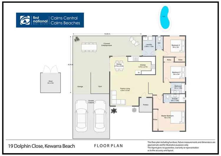 Floorplan of Homely house listing, 19 Dolphin Close, Kewarra Beach QLD 4879