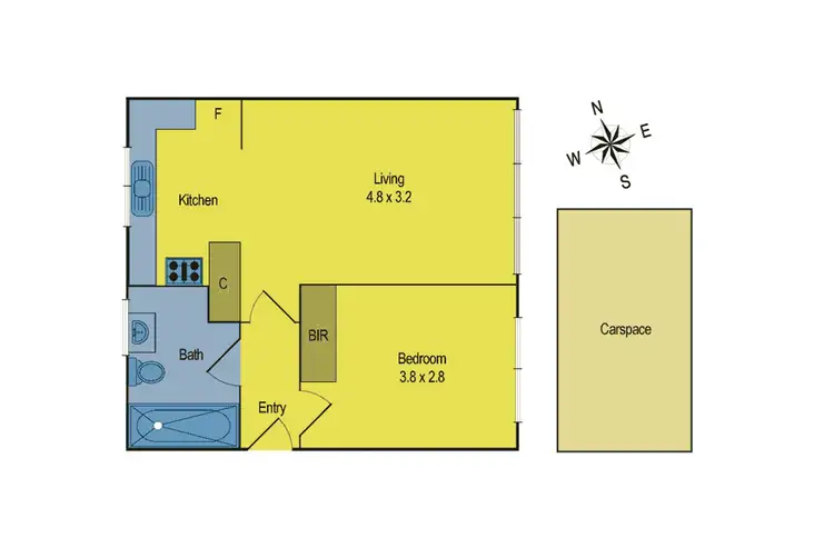 Floorplan of Homely apartment listing, 6/32 Richardson Street, Essendon VIC 3040