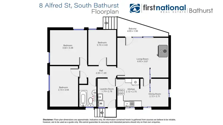 Floorplan of Homely house listing, 8 Alfred Street, South Bathurst NSW 2795