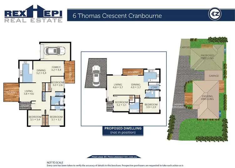 Floorplan of Homely house listing, 6 Thomas Crescent, Cranbourne VIC 3977
