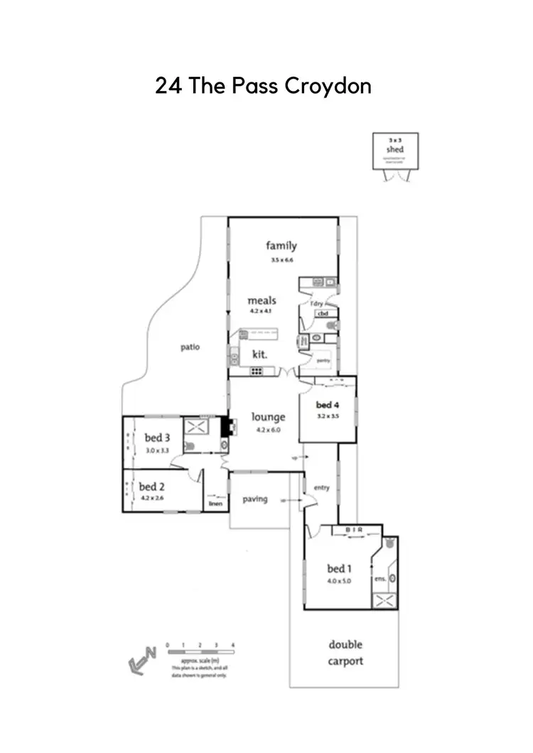 Floorplan of Homely house listing, 24 The Pass, Croydon VIC 3136