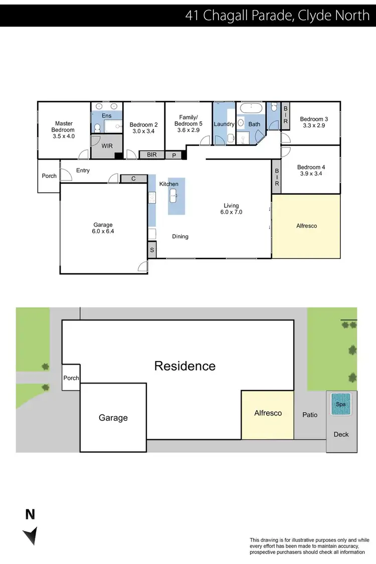 Floorplan of Homely house listing, 41 Chagall Parade, Clyde North VIC 3978