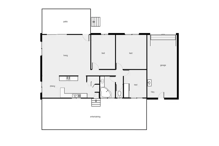 Floorplan of Homely house listing, 13 Fogarty Street, Whitfield QLD 4870
