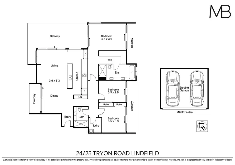 Floorplan of Homely apartment listing, 24/25 Tryon Road, Lindfield NSW 2070