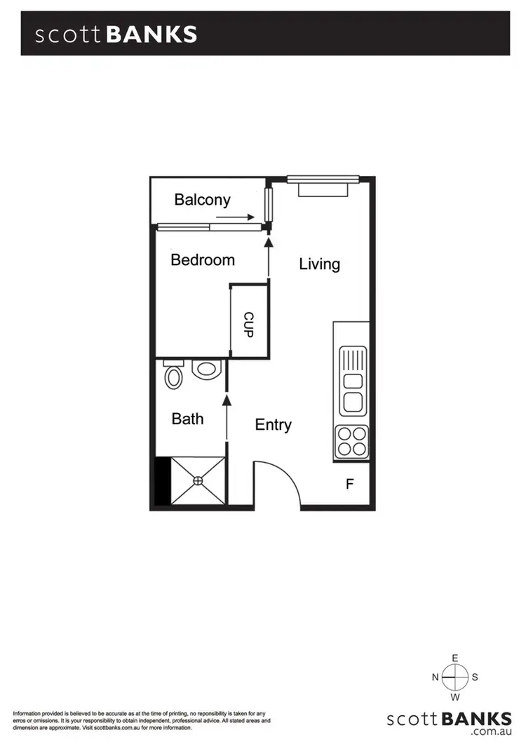 Floorplan of Homely apartment listing, 105/51 Garden Street, South Yarra VIC 3141