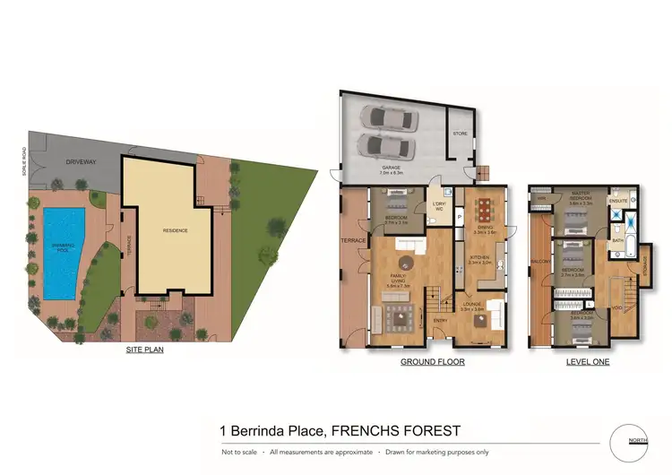 Floorplan of Homely house listing, 1 Berrinda Place, Frenchs Forest NSW 2086