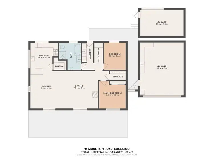Floorplan of Homely house listing, 25 Mountain Road, Cockatoo VIC 3781