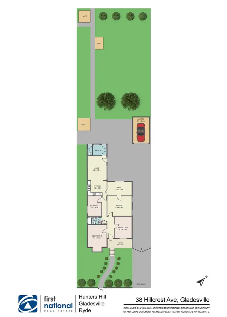 Floorplan of Homely house listing, 38 Hillcrest Avenue, Gladesville NSW 2111