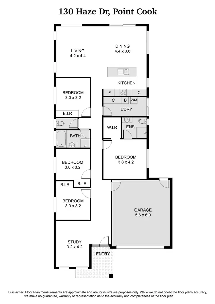 Floorplan of Homely house listing, 130 Haze Drive, Point Cook VIC 3030