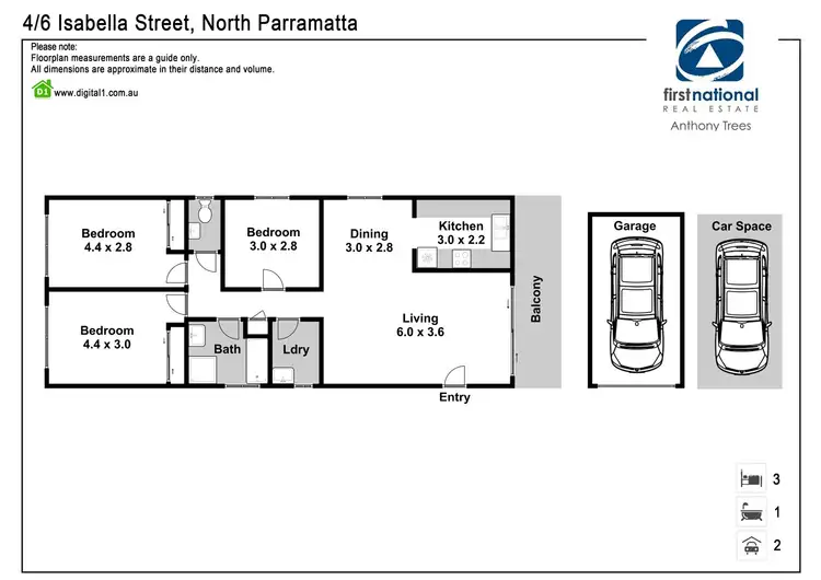 Floorplan of Homely apartment listing, 4/6 Isabella Street, North Parramatta NSW 2151