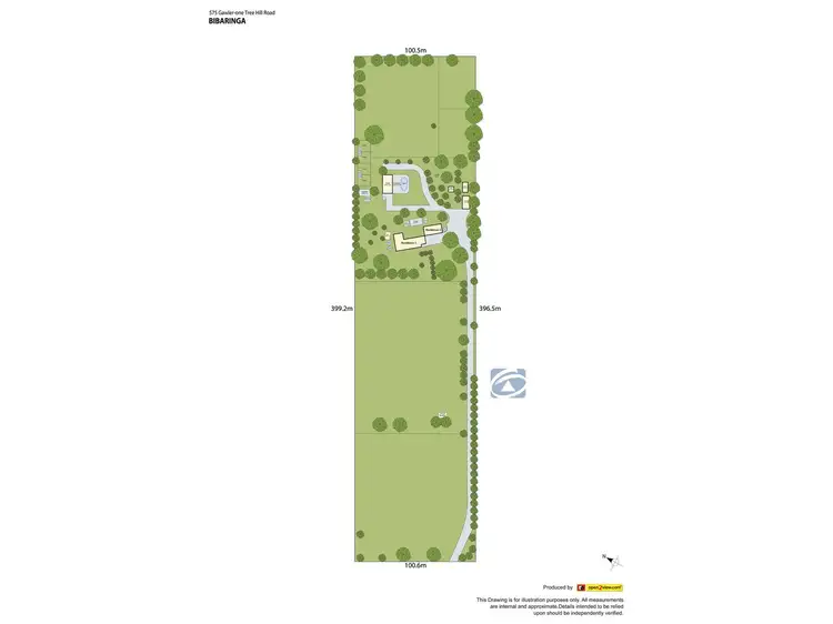 Floorplan of Homely house listing, 575 Gawler-One Tree Hill Road via Bibaringa, One Tree Hill SA 5114
