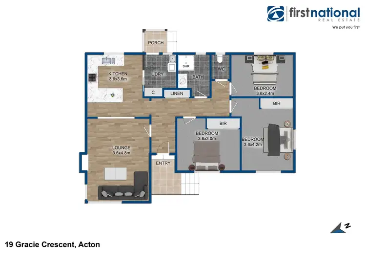 Floorplan of Homely house listing, 19 Gracie Crescent, Acton TAS 7320