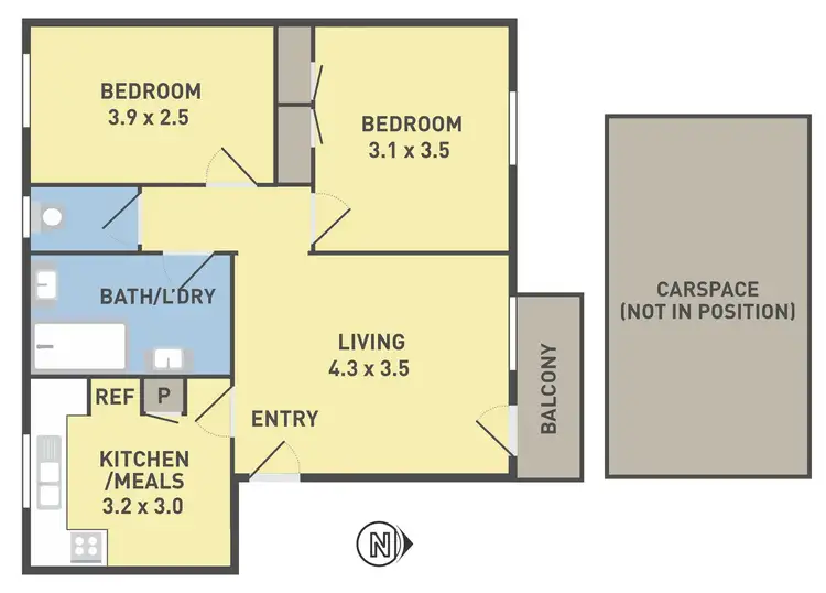Floorplan of Homely apartment listing, 7/5 King Edward Avenue, Albion VIC 3020