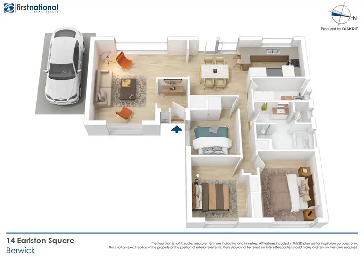 Floorplan of Homely house listing, 14 Earlston Square, Berwick VIC 3806