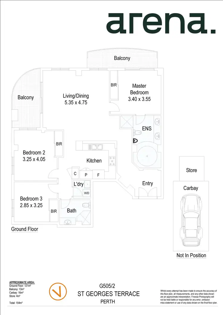 Floorplan of Homely apartment listing, 503/2 St Georges Terrace, Perth WA 6000