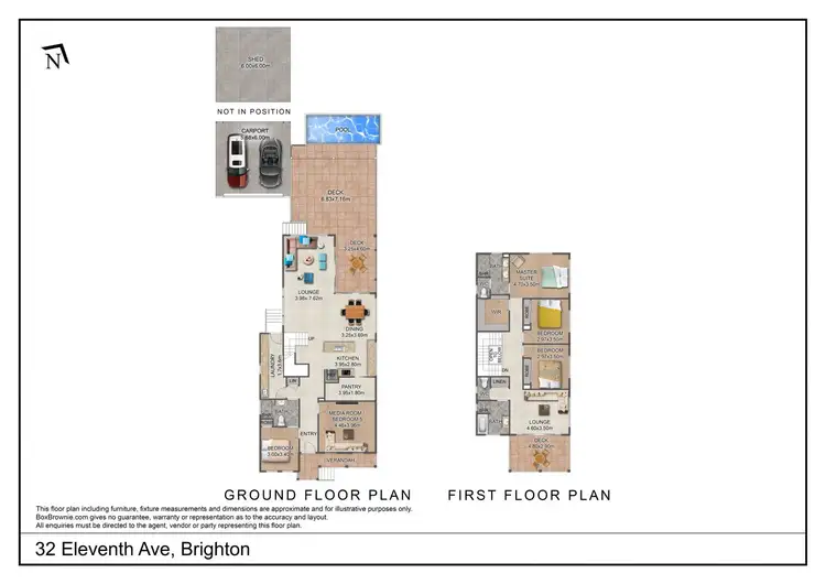 Floorplan of Homely house listing, 32 Eleventh Avenue, Brighton QLD 4017