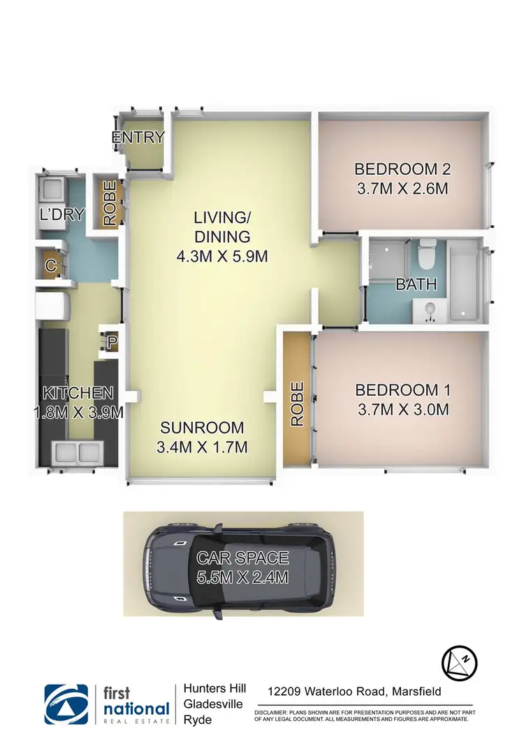 Floorplan of Homely apartment listing, 12/209 Waterloo Road, Marsfield NSW 2122