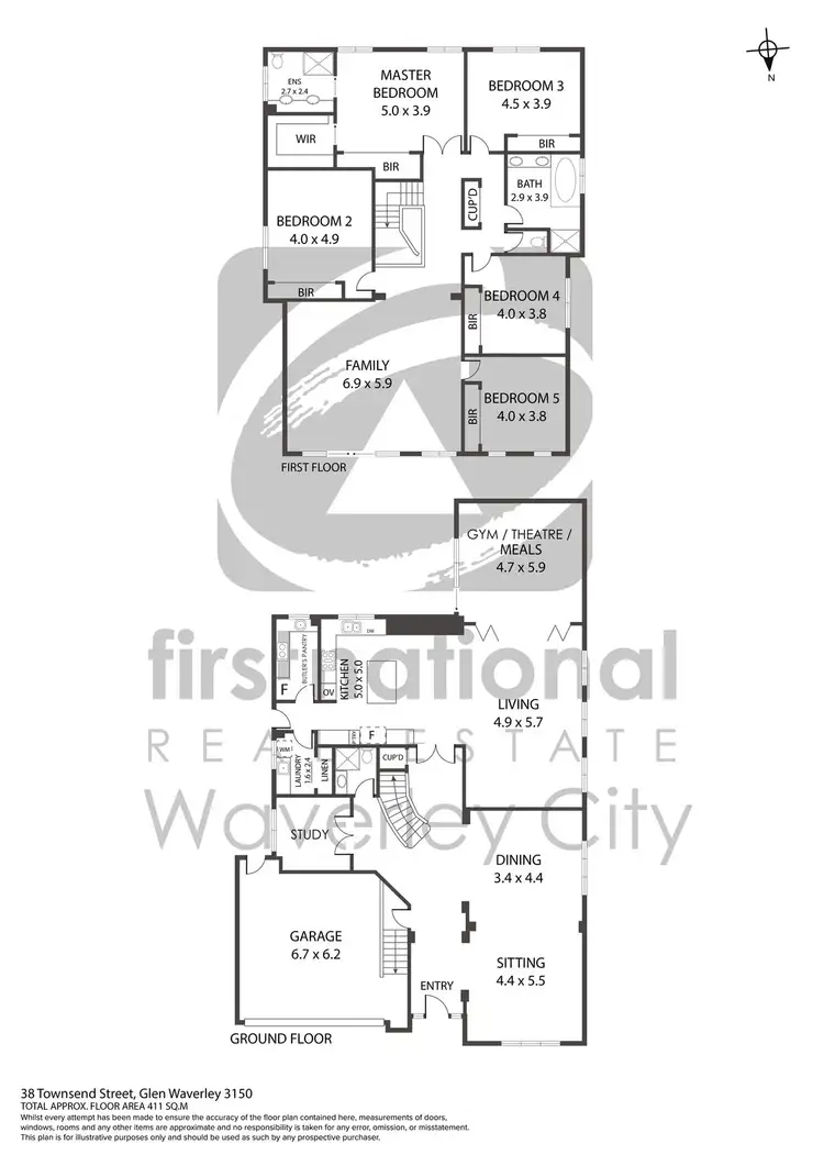 Floorplan of Homely house listing, 38 Townsend Street, Glen Waverley VIC 3150