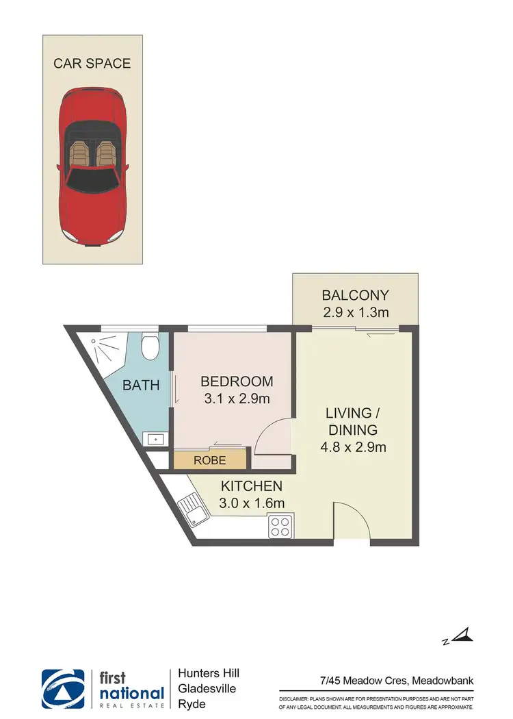 Floorplan of Homely apartment listing, 7/45 Meadow Crescent, Meadowbank NSW 2114